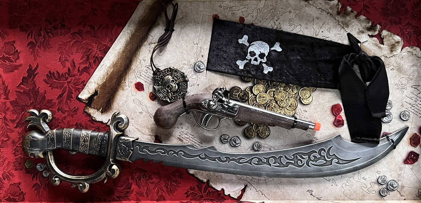 GonherCapGuns.com - Wholesale Toy Set - Kids - Pirates Ahoy! Complete 4-Piece Play Set 4