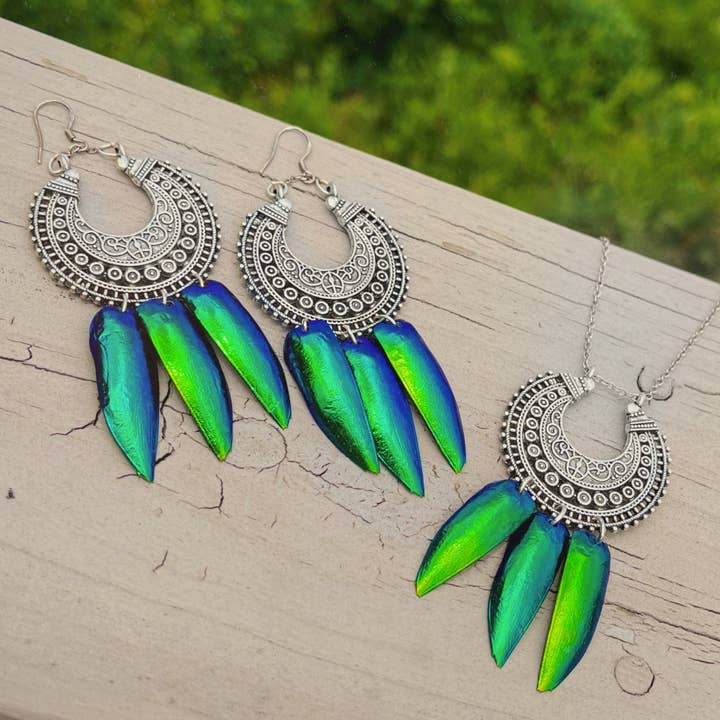 Peace Love Bling - Wholesale Dangle Earrings - Deva Jewel Wing Bali Silver Earrings