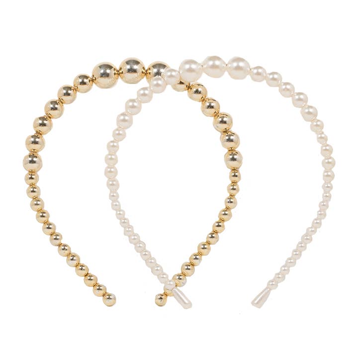 Having a Ball 2-Pack Headband Set for wholesale by Locks & Mane | LXLM