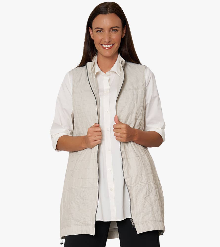 Stella Carakasi - Wholesale Outerwear Vest - Women's - Women's Zip-Front On The Go Vest2