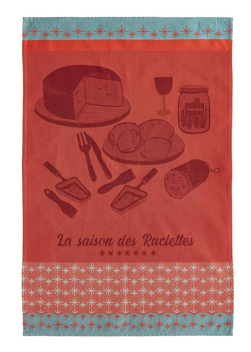 Coucke - Vendita all'ingrosso Strofinacci - La stagione delle raclette - Strofinaccio jacquard 50x75 in cotone1