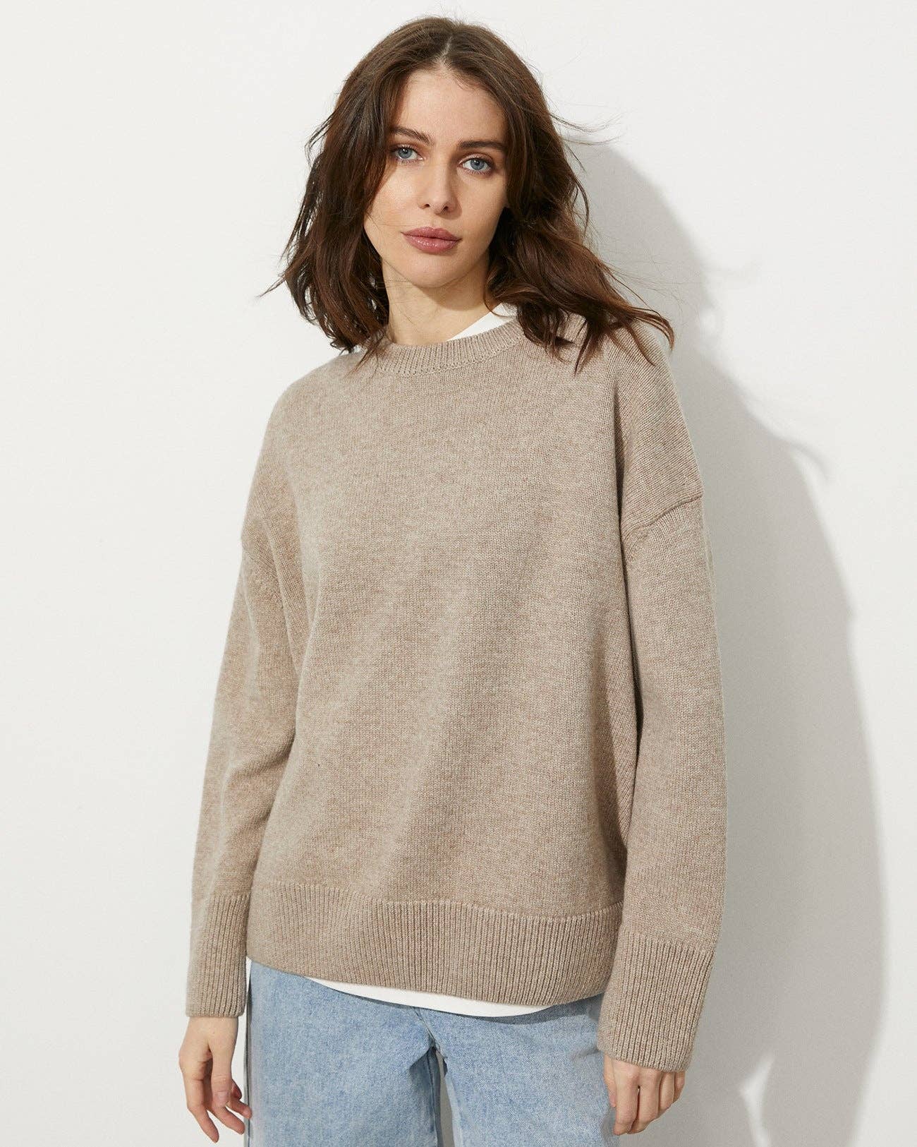 Marayn - Wholesale Knit Sweater - Women's - AutumnWinter Womens Loose Crewneck Pullover Sweater0