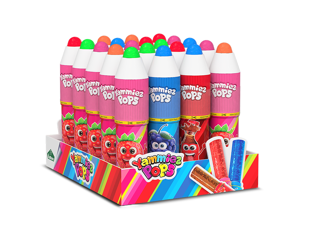 Candycat - Wholesale Lollipop - Relkon – Push Pop Lollipops - Crayon - 15g1