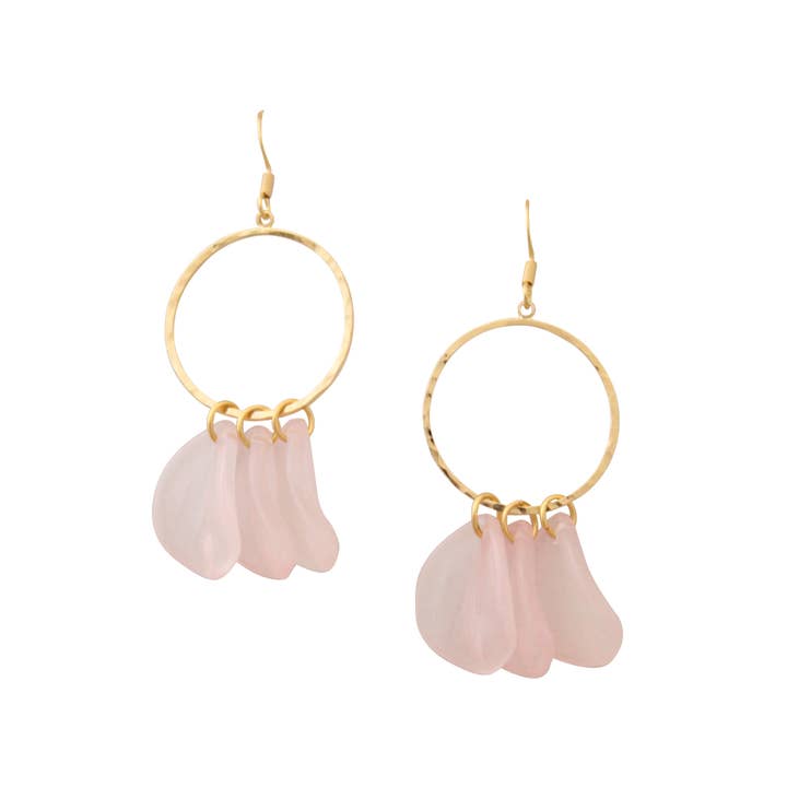 Blush Hoops for engroshandel hos Carolyn Hearn Designs