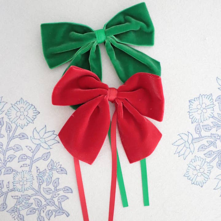 Pretty Homestyle - Wholesale Napkin ring - Light Green Velvet Napkin Bow ( Set of four)2