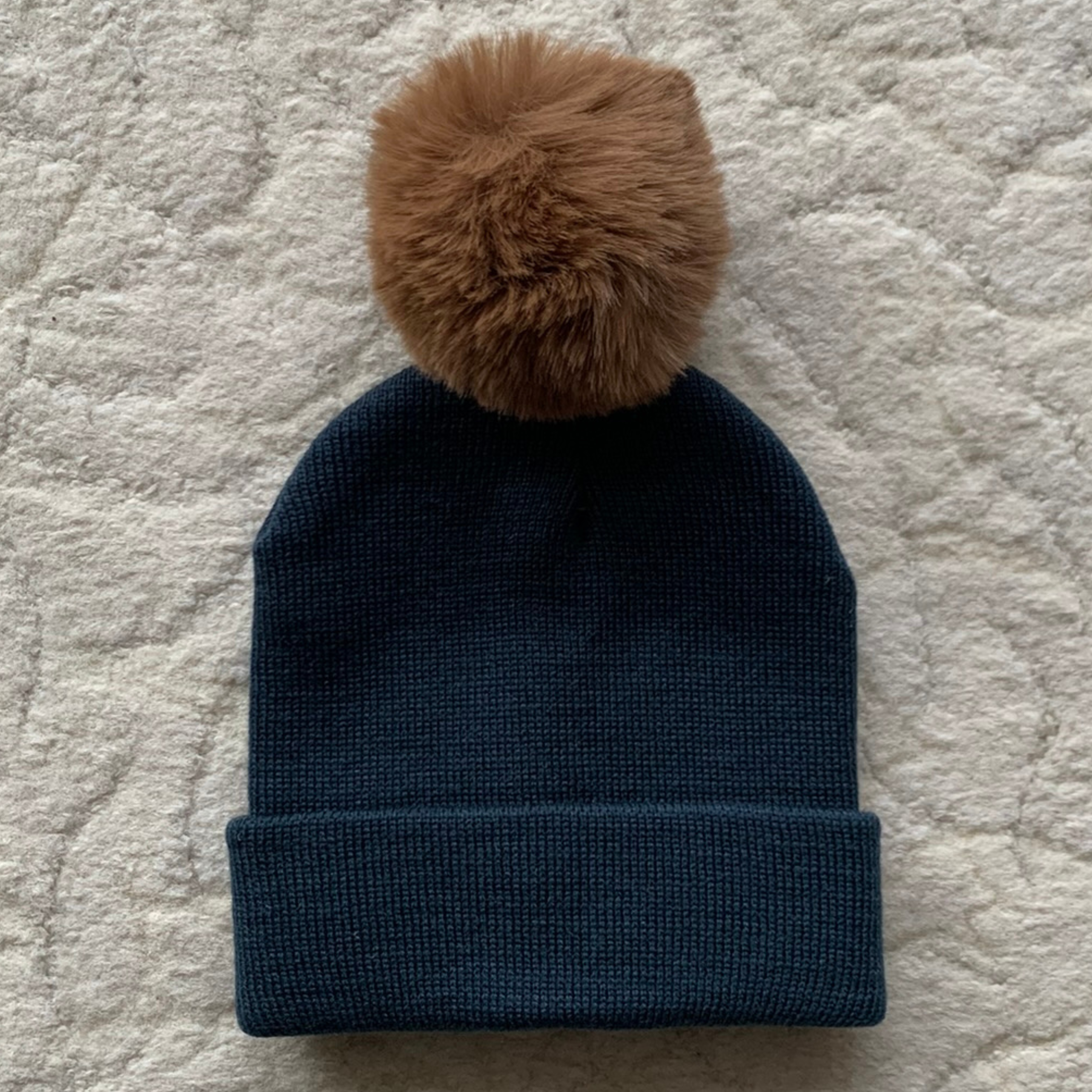 Himmelberg Baby - Wholesale Beanie - Kids - Single Pom Pom Baby/Kid's Navy Beanie Hat, 0 to 8 Years1
