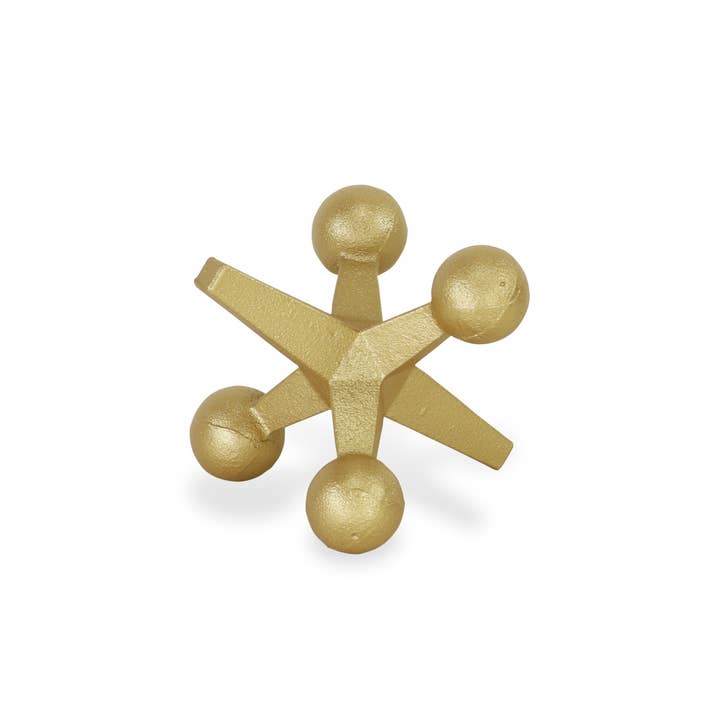 Cheungs Home Decor - Wholesale Decorative Tabletop Object - Calix Golden Cast Iron Jack