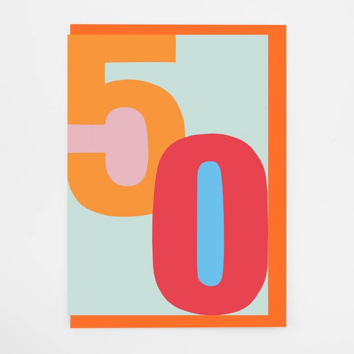 Carte d'anniversaire Fifty Age pour la vente par Alison Hardcastle