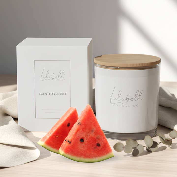 Vandmelon Stearinlys | Bare Collection for engroshandel hos Lulubell Candle Co.