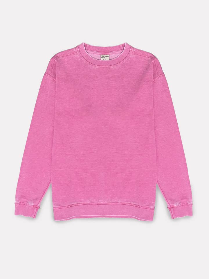 Campus Crew Sweatshirt in Bubblegum for wholesale on Faire2