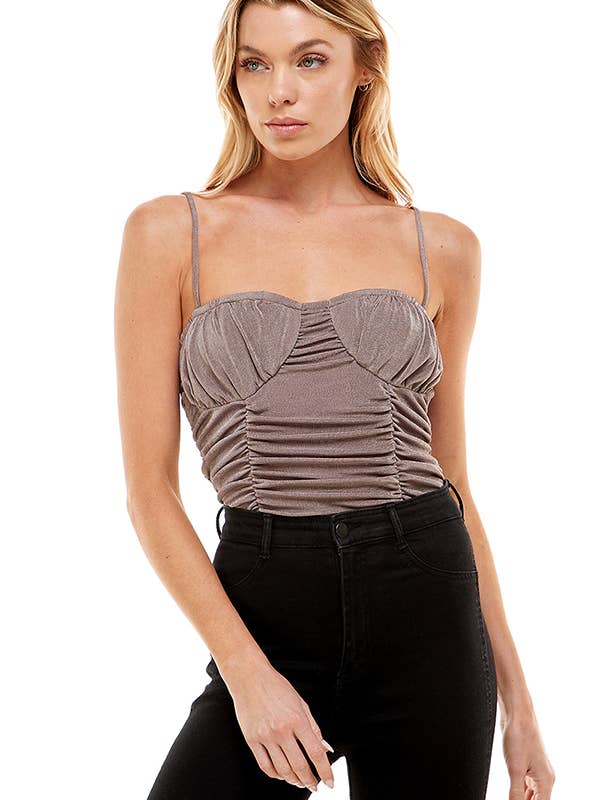 BODY FRUNCIDO CON DETALLE DE CORPIÑO para venta al por mayor de ACOA COLLECTION