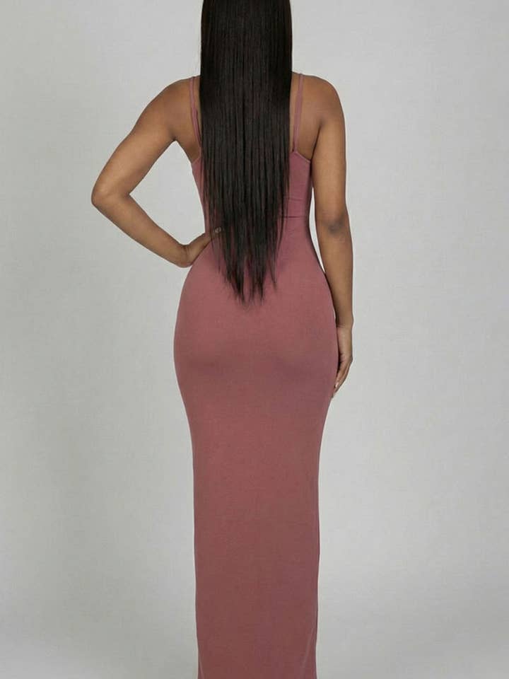 CAPELLA APPAREL - Wholesale Dress - Women's - Ribbed Mermaid Hem Cami Dress17