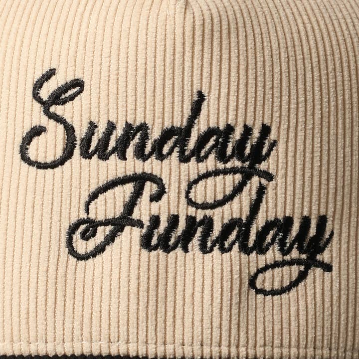 Fashion City - Wholesale Baseball Cap - Unisex - Sunday Funday Corduroy Trucker Baseball Cap16