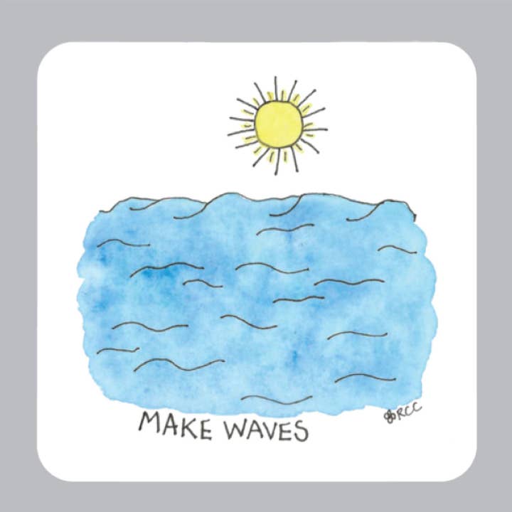 Make Waves Sticker for wholesale by Red Cottage Creative