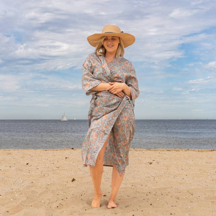 Linen Connections - Wholesale Kimono - Women's - Cotton Kimono Robe - BOHO VIBES