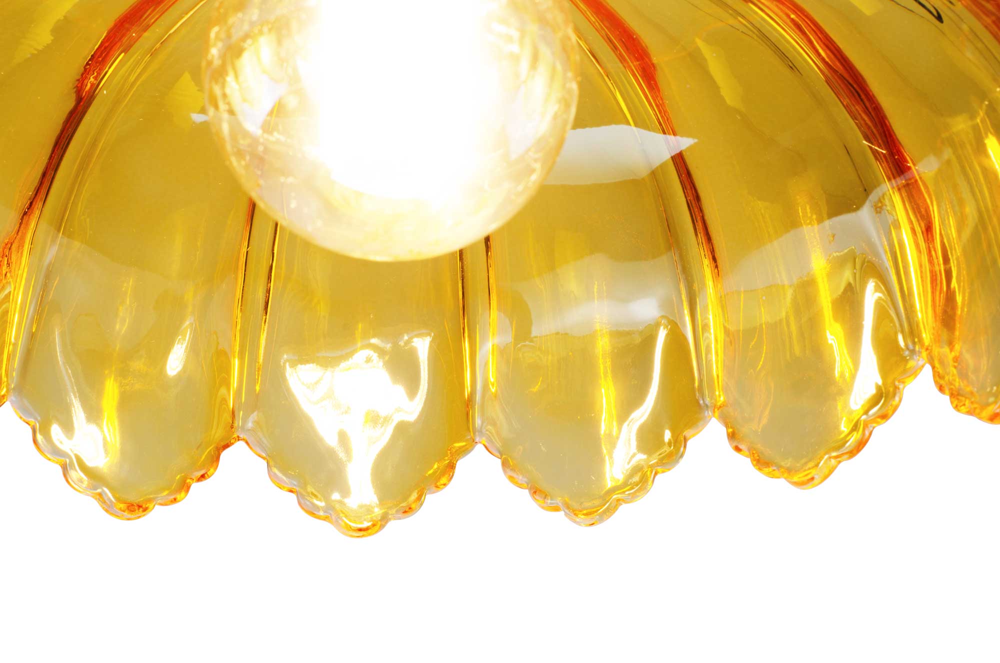 C-Création - Wholesale Chandelier/Hanging Light - Retro-style colored glass pendant Petal17