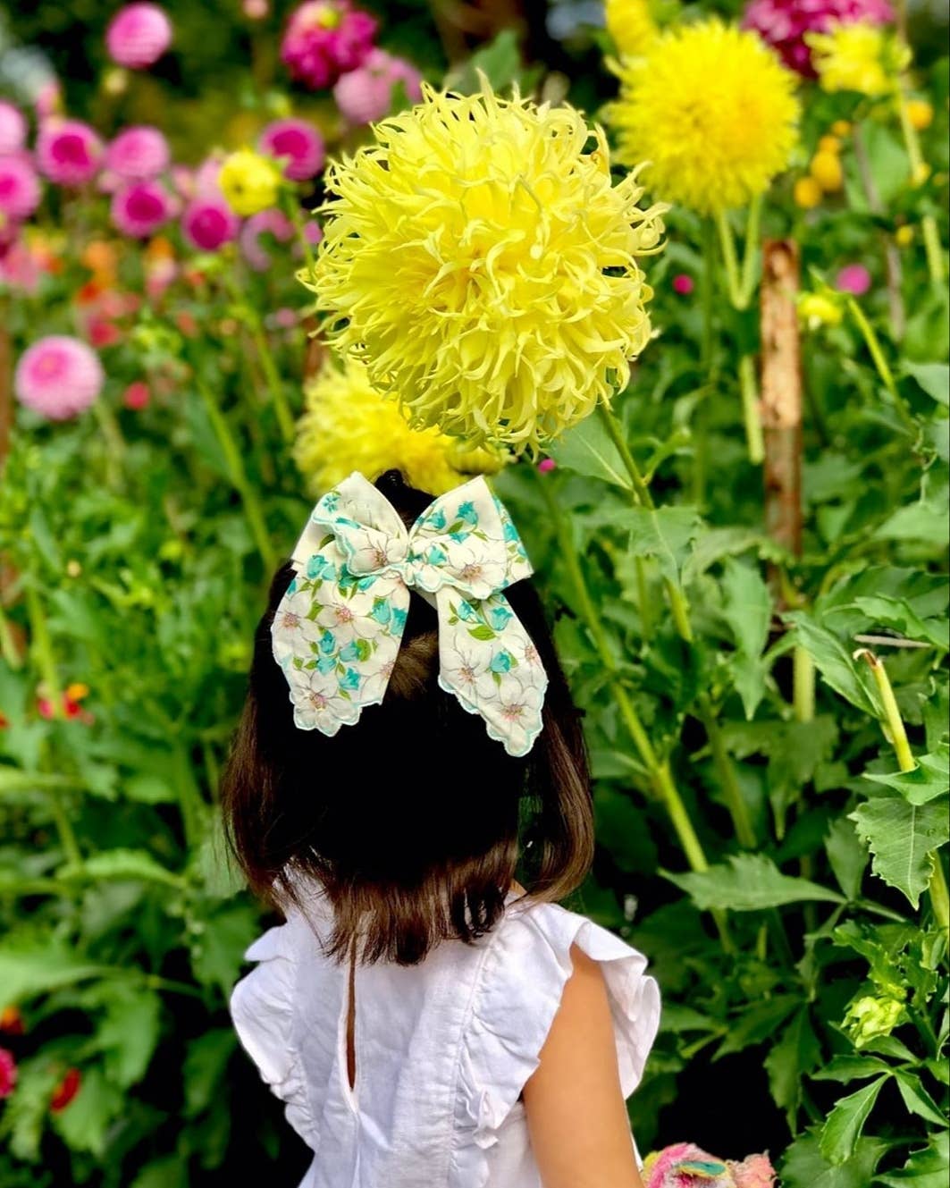 Revival Bow Co. - Venta al por mayor Lazo para el pelo - Niños - Pañuelo vintage personalizado • Estilo cola larga • OOAK8