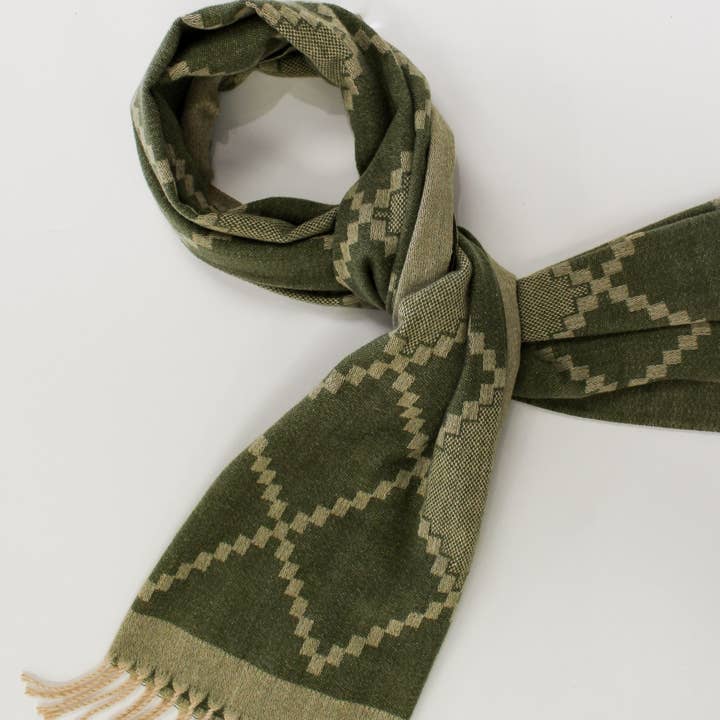 Demi Winter Scarf | Green for wholesale by La-a SOLE