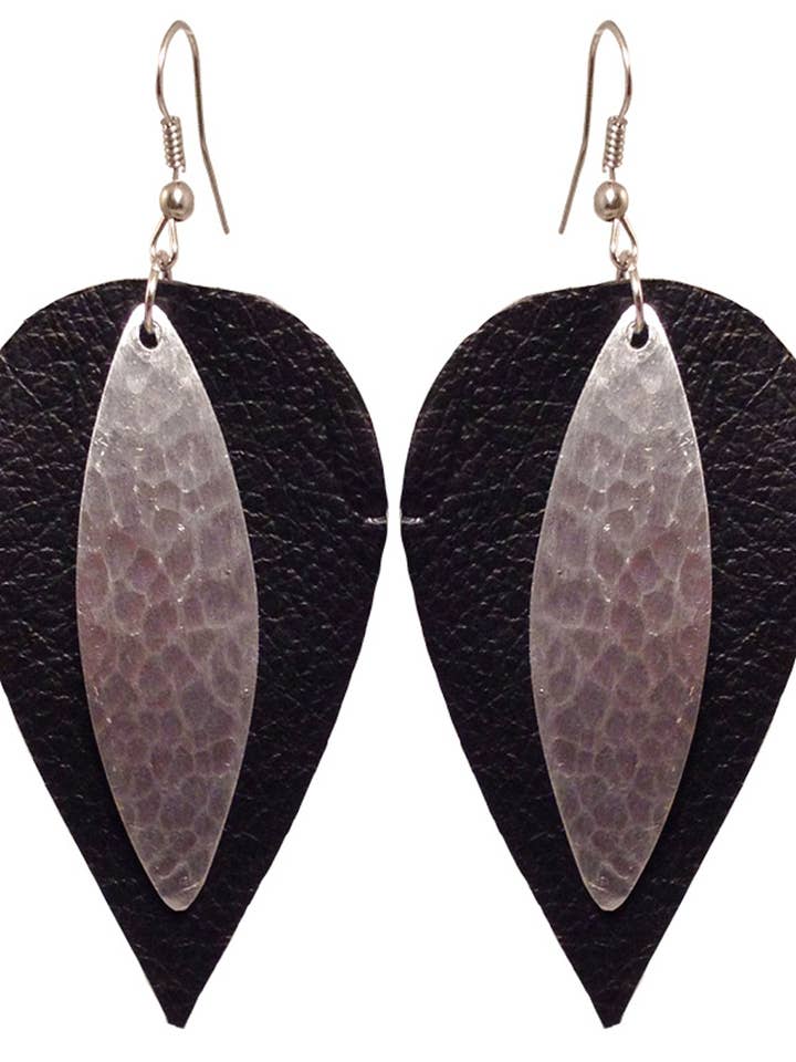 Läder Metal Leaf Ö för wholesale av Maisha