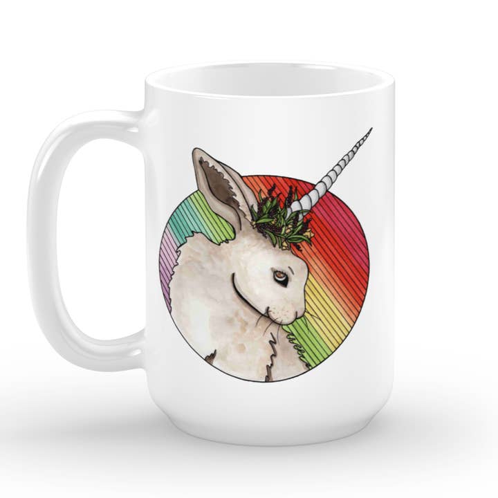 "Bunniicorn" 15oz Mugg för wholesale av PinkPolish Design