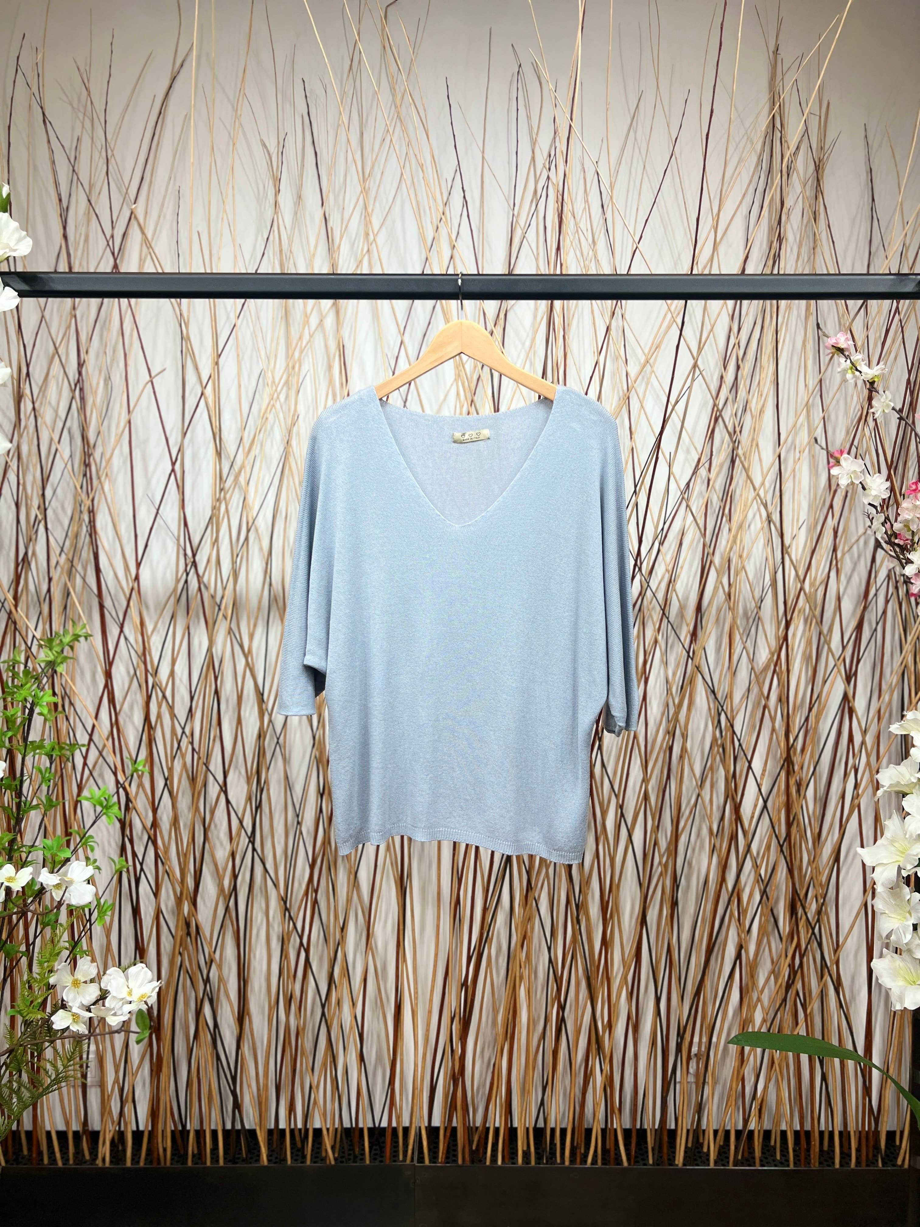 L'Emotion - Vendita all'ingrosso Maglione tricot - Donna - Maglione lavorato a maglia a maniche lunghe con scollo a V in modal 14