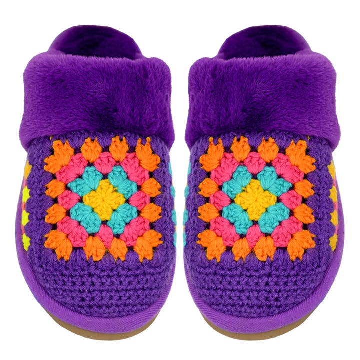 C.C Beanie - Wholesale Slippers - Women's - Handmade Crochet C.C Slippers SPE7393
