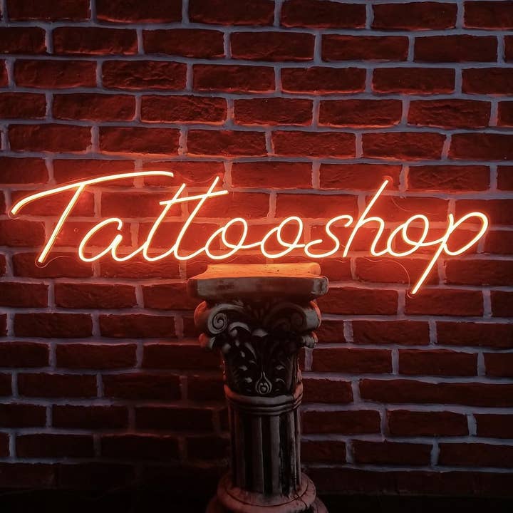 Cartel de neón para tienda de tatuajes para venta al por mayor de Aoos Custom