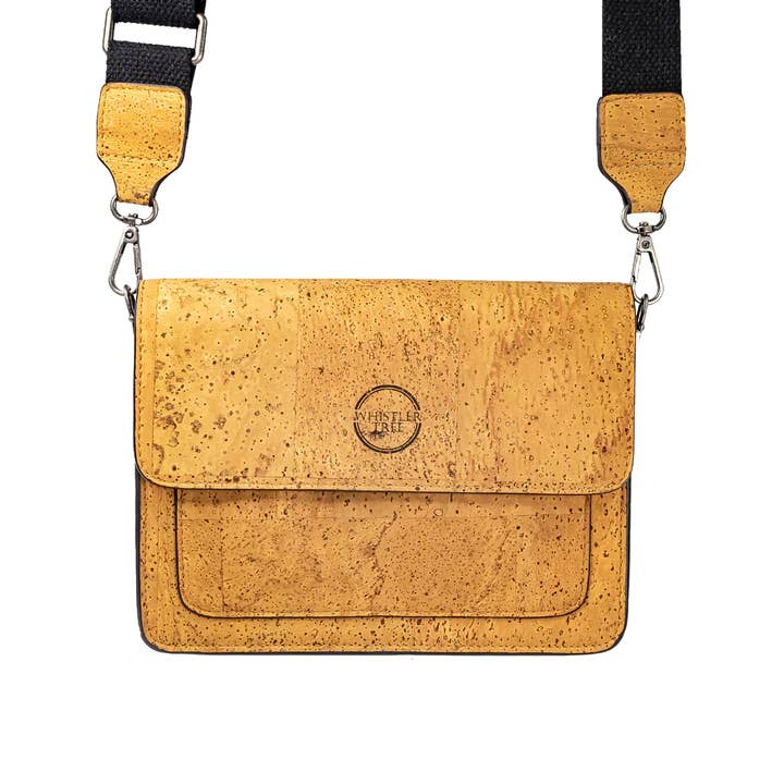 Lamego Cross Body Bag - TAN for wholesale by Whistler Tree - Trading company Blank Canvas Eco Ltd