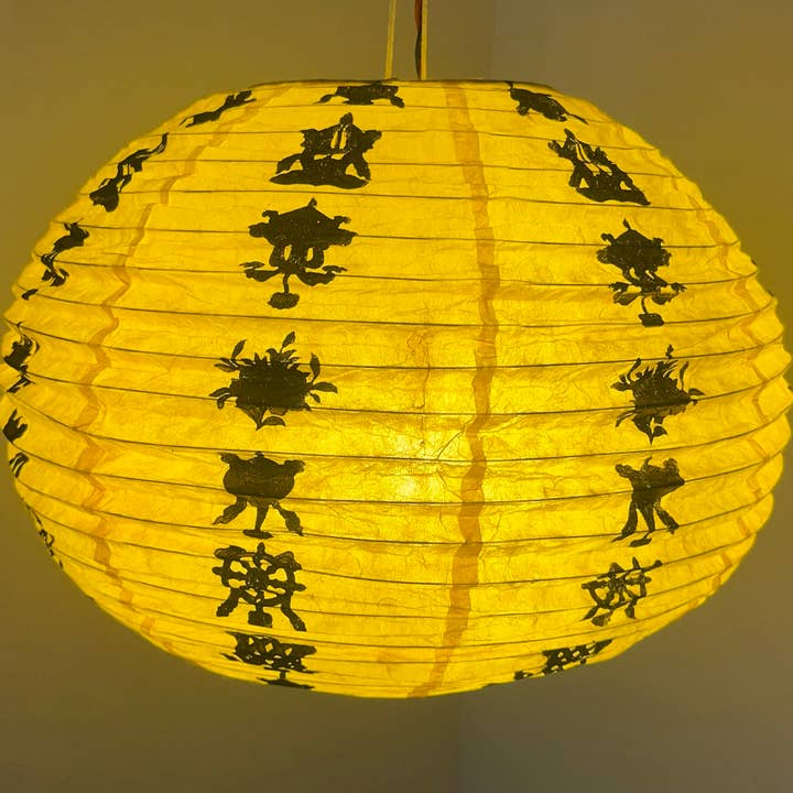 Local Women’s Handicrafts - Wholesale Paper Lantern/Lamp - Lokta Paper Lantern5