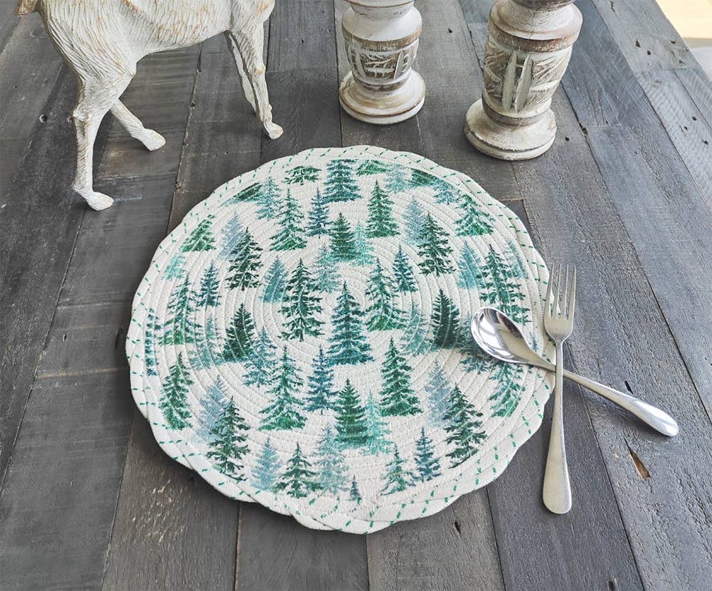 Fennco Styles - Wholesale Placemat - Christmas Design Woven 15" Placemat5