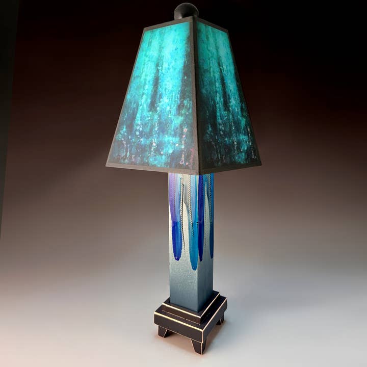 Macone Clay / Spooner Creek - Wholesale Accent/Desk Lamp - D - Blue Rain Lamp