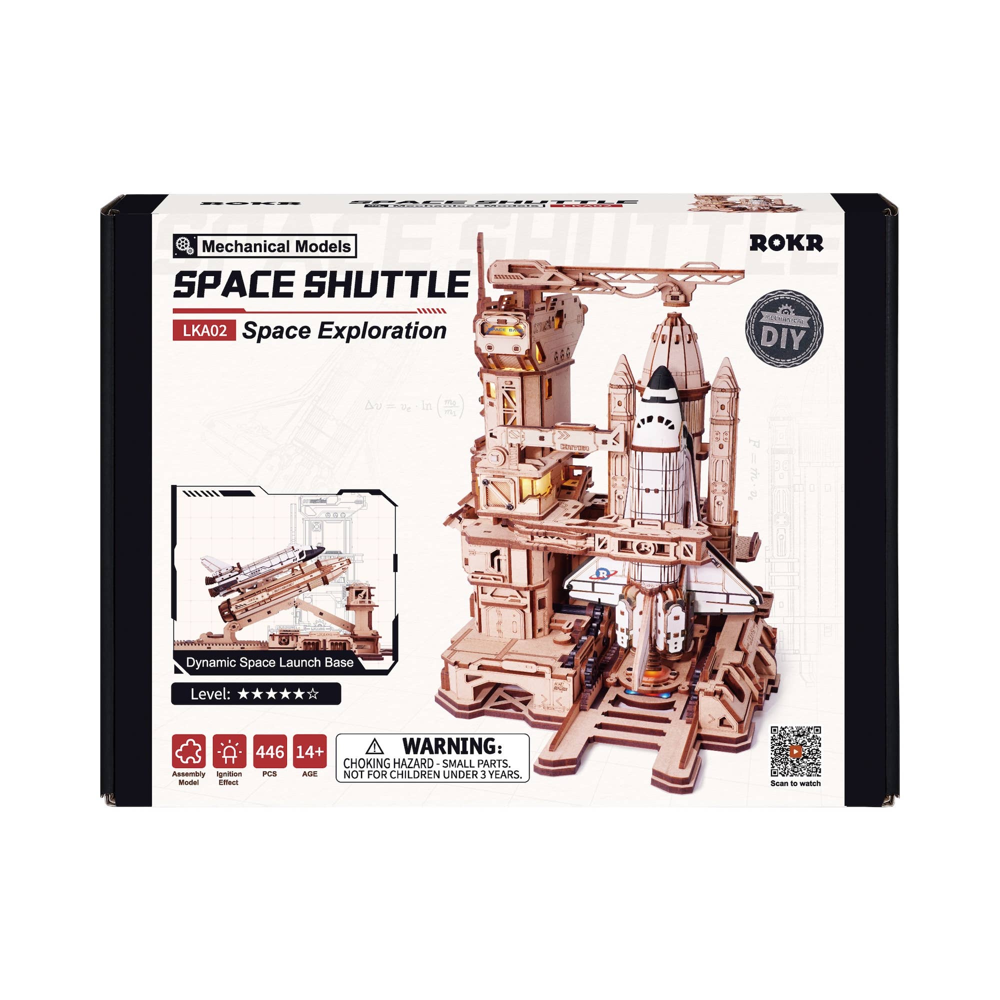 Magnote - Wholesale Puzzle - Adult - ROKR Space Shuttle Mechanical Wooden Gear 3D Puzzle Kit1