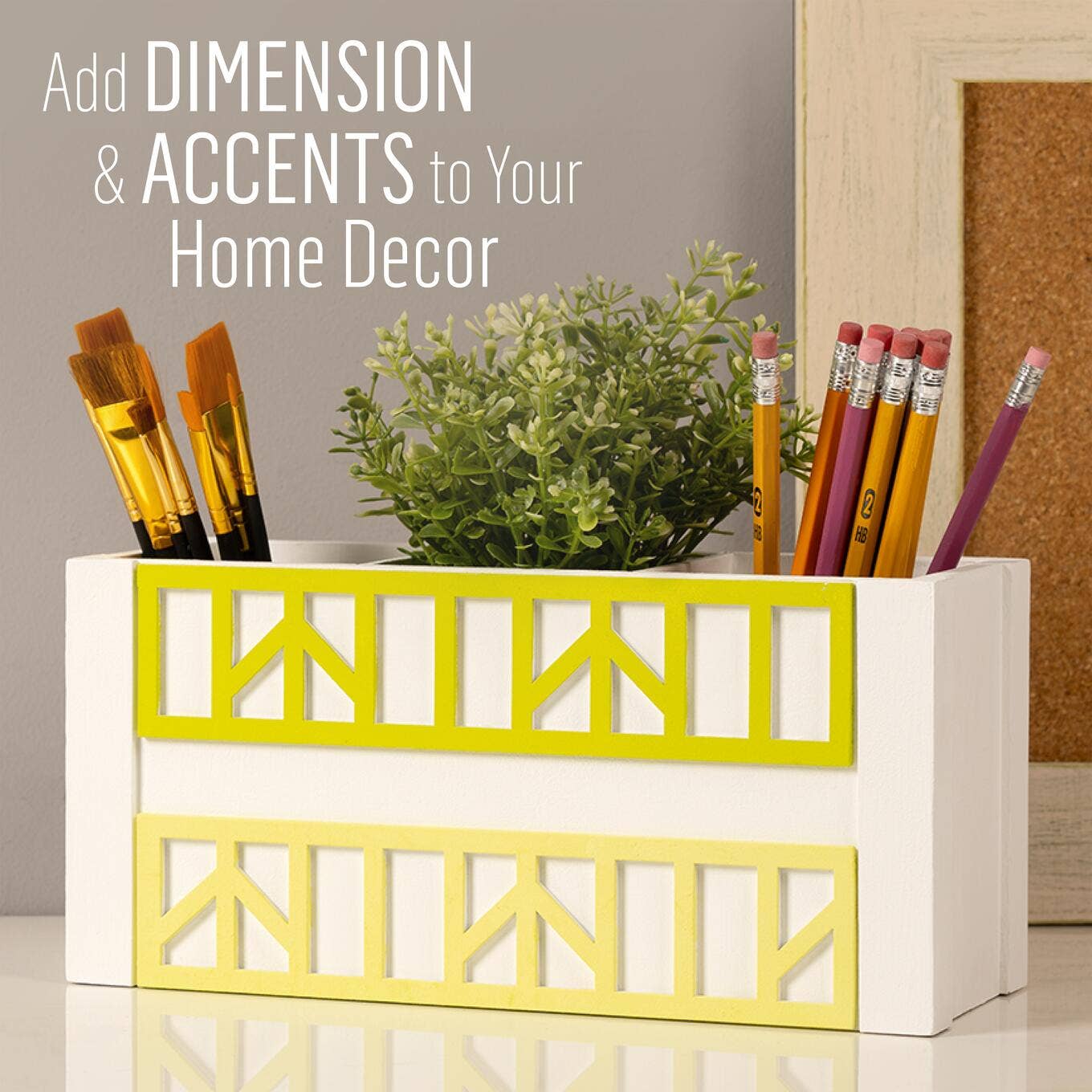 Plaid Crafts - Wholesale Decorative Panel - FolkArt ® Furniture Applique - Geometric7