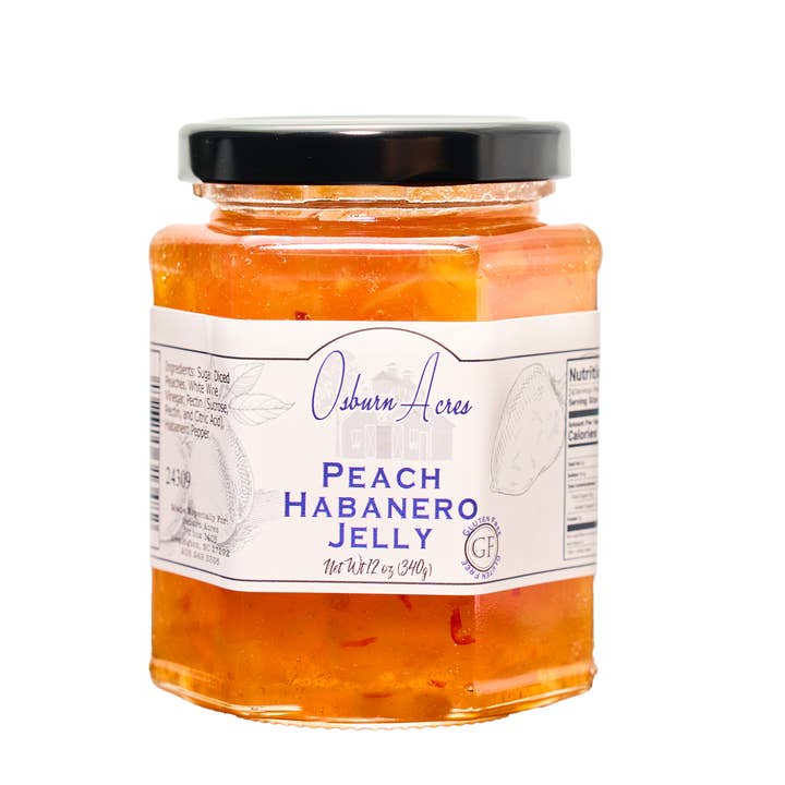 Fersken Habanero Gelé for engroshandel hos Osburn Acres Inc