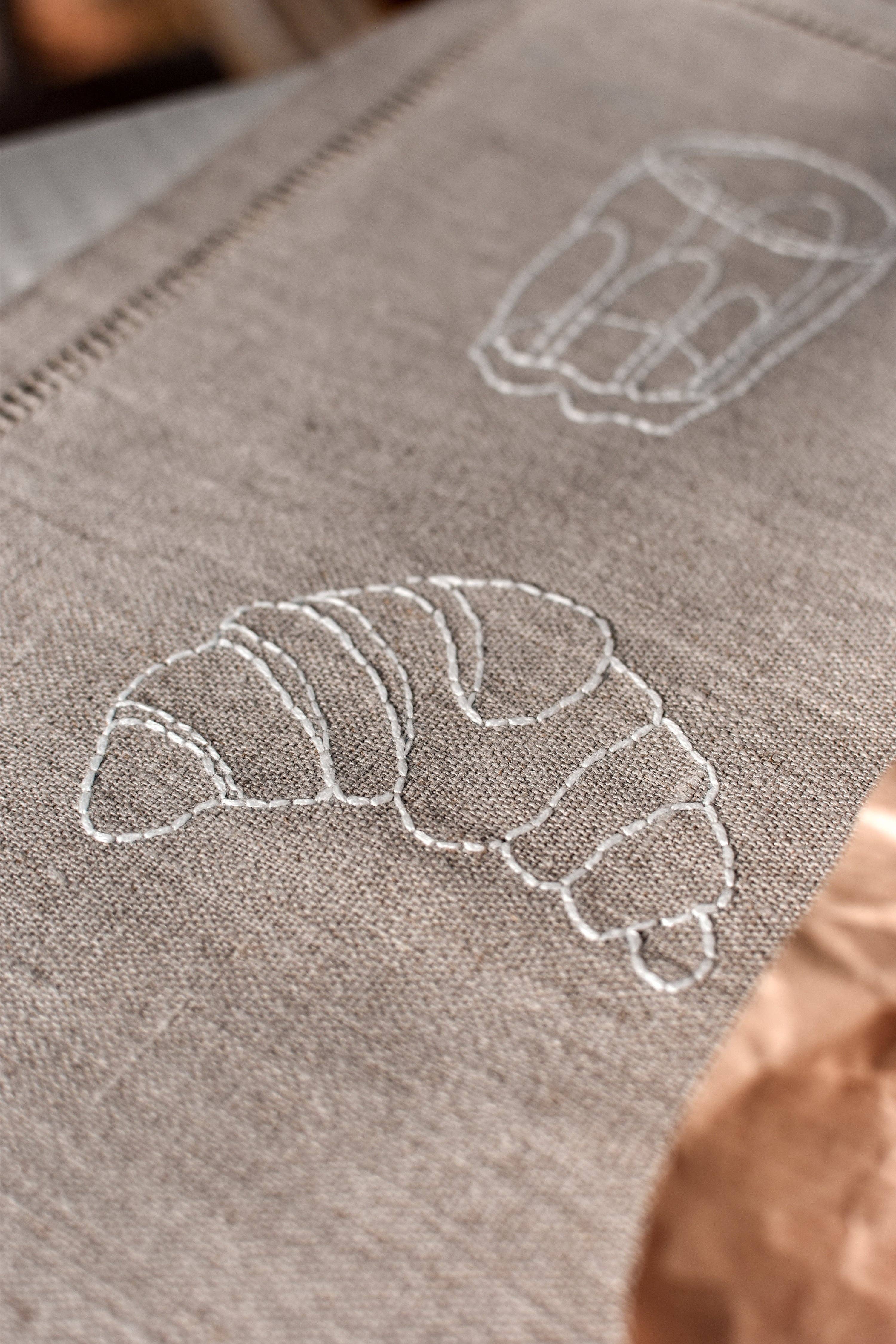 À bientôt - Wholesale Placemat - Petit Dej Organic Linen Placemat in White18