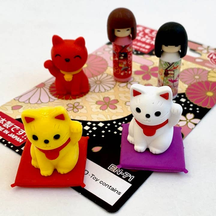 BCmini - Wholesale Eraser - Iwako Japanese Doll and Cat Card