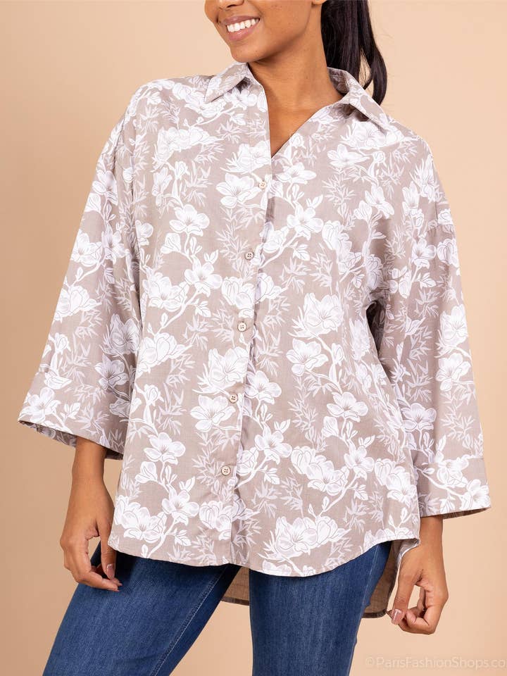 Camisa estampada por atacado de DOLSSACI