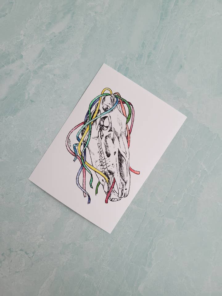 Mari Lwyd - Your friendly neighborhood beer horse for wholesale by Unstrung Studios