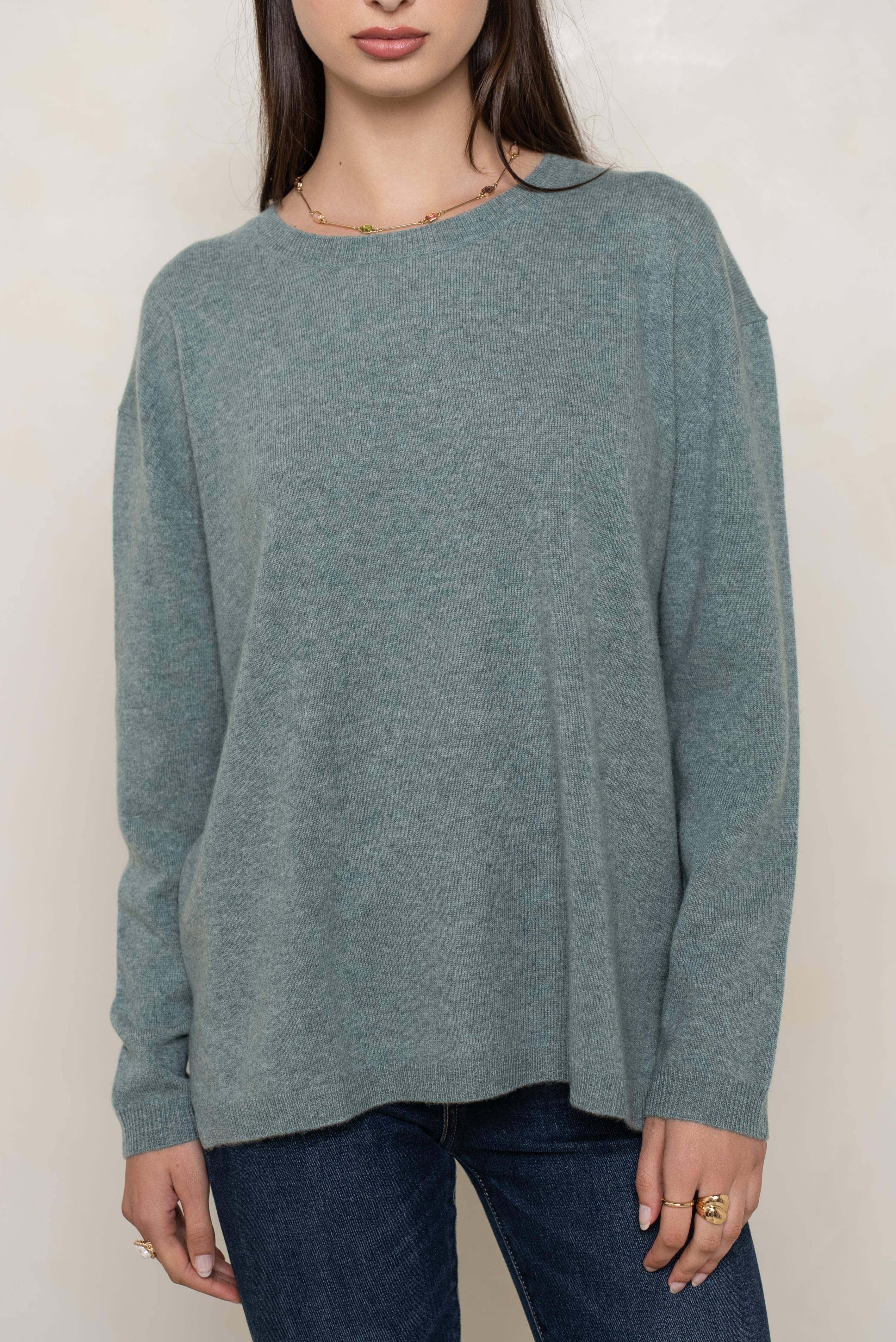 jw.atelier – Engroshandel Tunika - Dame – Træk 100% kashmir rund hals oversize21