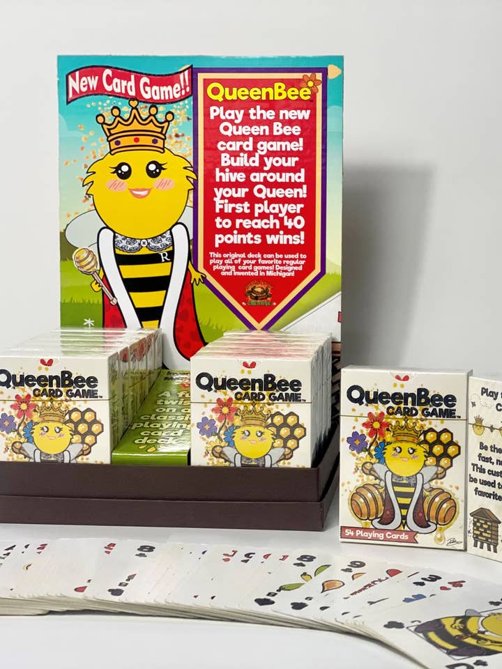 Gioco di carte Queen Bee per la vendita all'ingrosso da parte di Humble Hive Creative