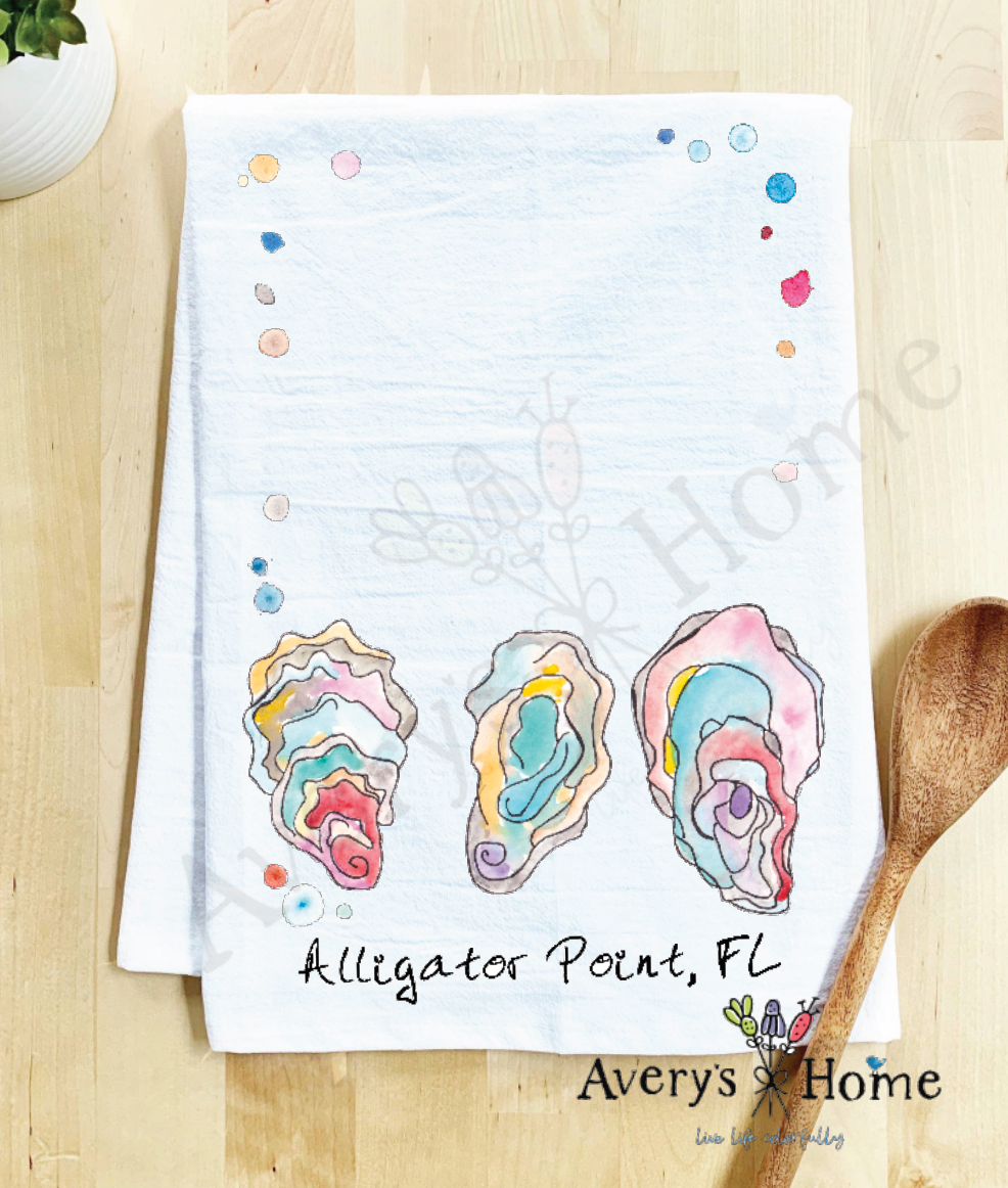 Avery's Home - Vente Torchons - Torchon Personnalisable Souvenir Océan Coquilles d'Huître40