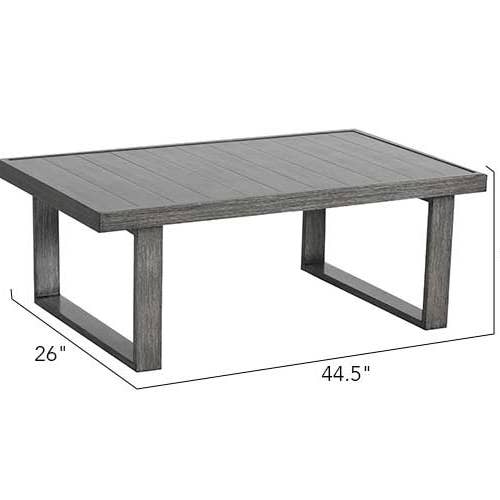 Light Gray Walsh 4-Piece Aluminum Sectional Sofa Set for wholesale on Faire6