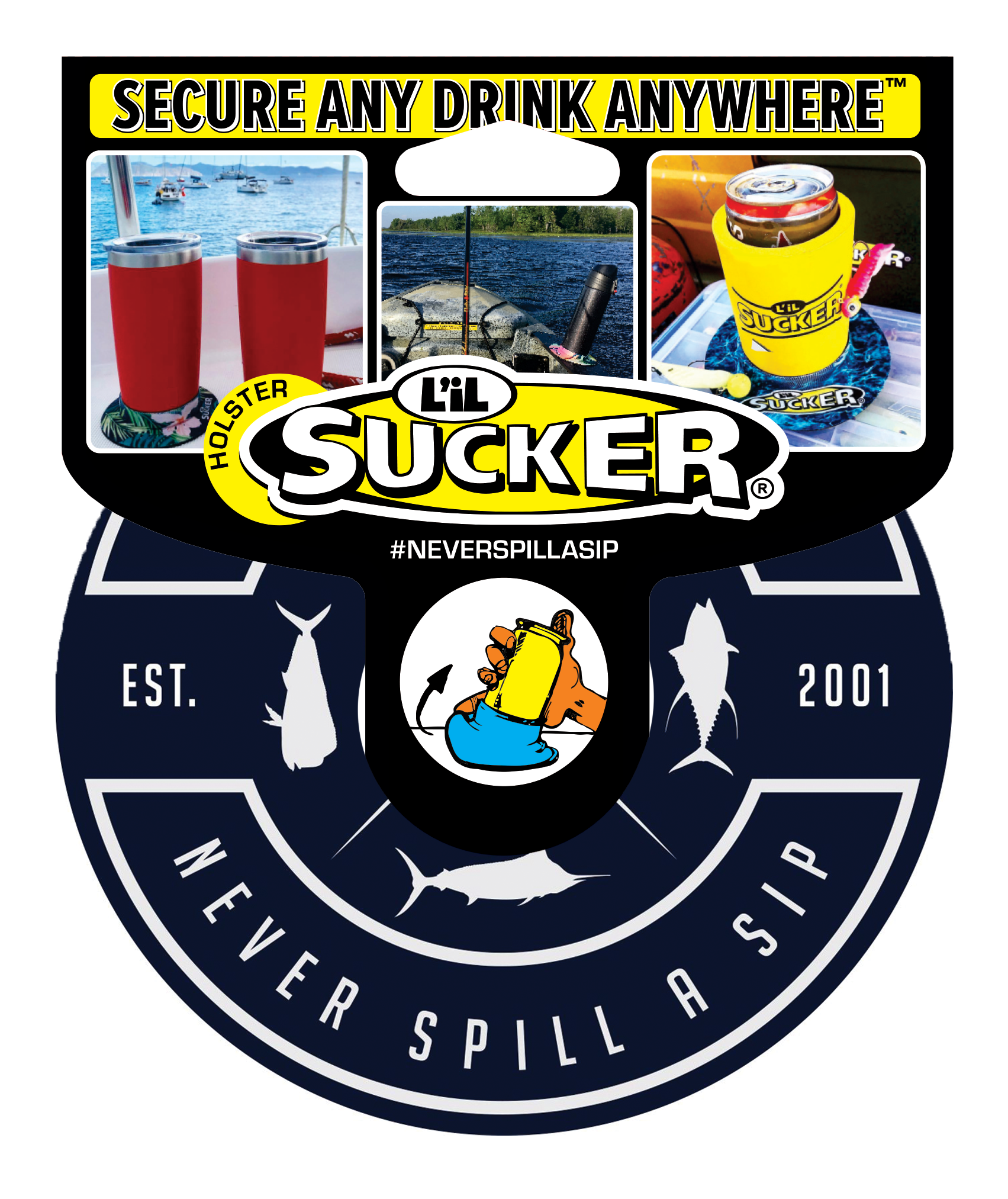 Lil Sucker - Wholesale Drink Huggers & Koozies - #NEVERSPILLASIP COLLECTION13