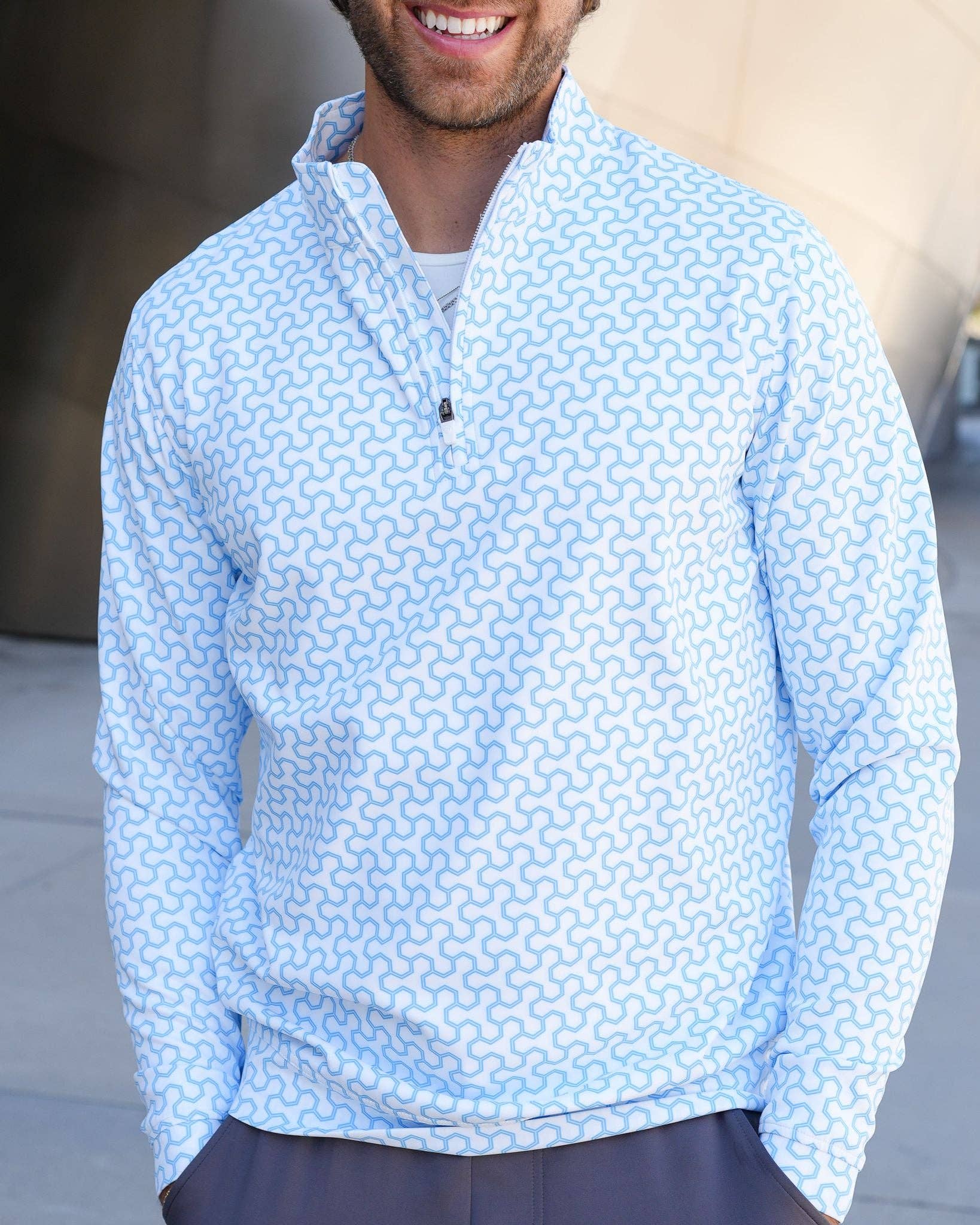 USA Palm - Wholesale Sweatshirt - Unisex - Cloud 1/4 Zip2