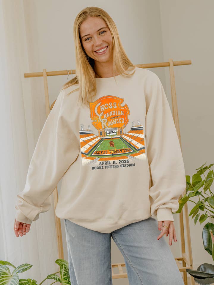 CCR OSU Watercolor Natural Licensed Sweatshirt for wholesale by LivyLu