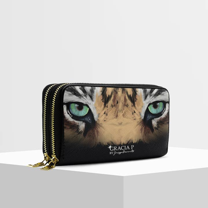 GLOBALSHOP SRL – wholesale Plånbok - Dam – Gracia P: s ANGY Dubbel plånbok - Plånböcker - Tiger ögon