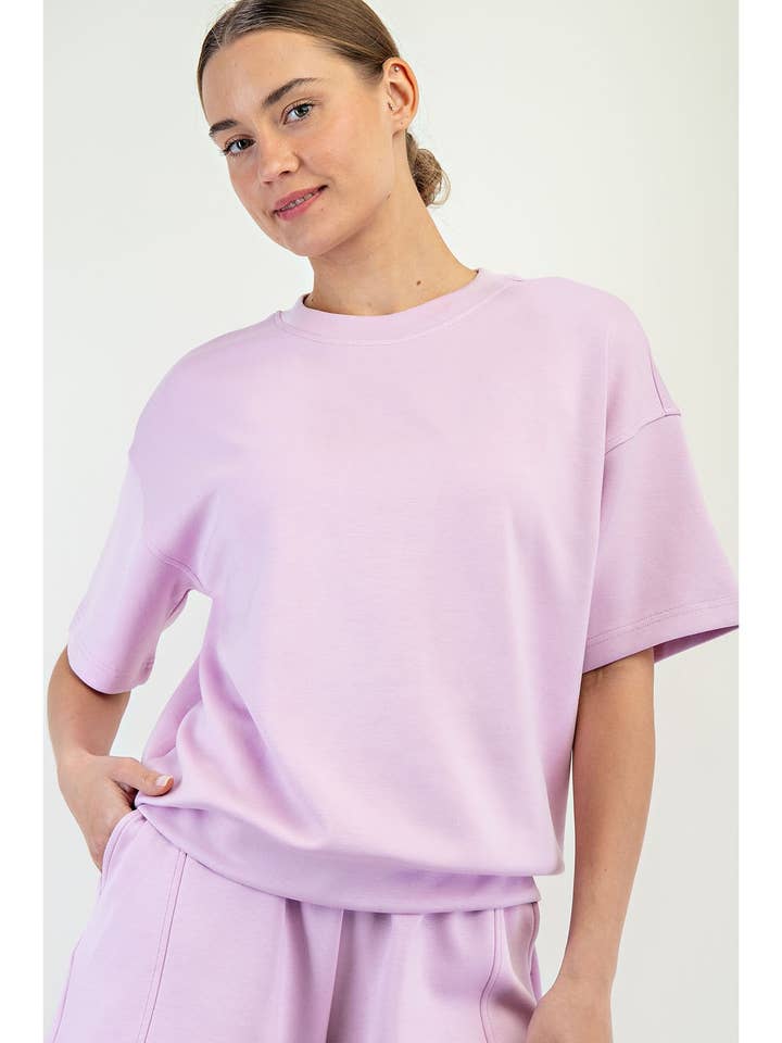 MODAL SCUBA BASIC SHORT SLEEVE TOP for wholesale by Rae Mode