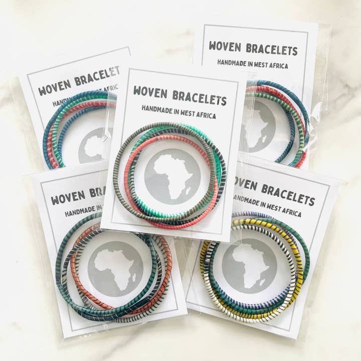 Beautifully Made Fair Trade - Wholesale Woven/Braided Bracelet - Africa | Woven Bracelets | Set of 42