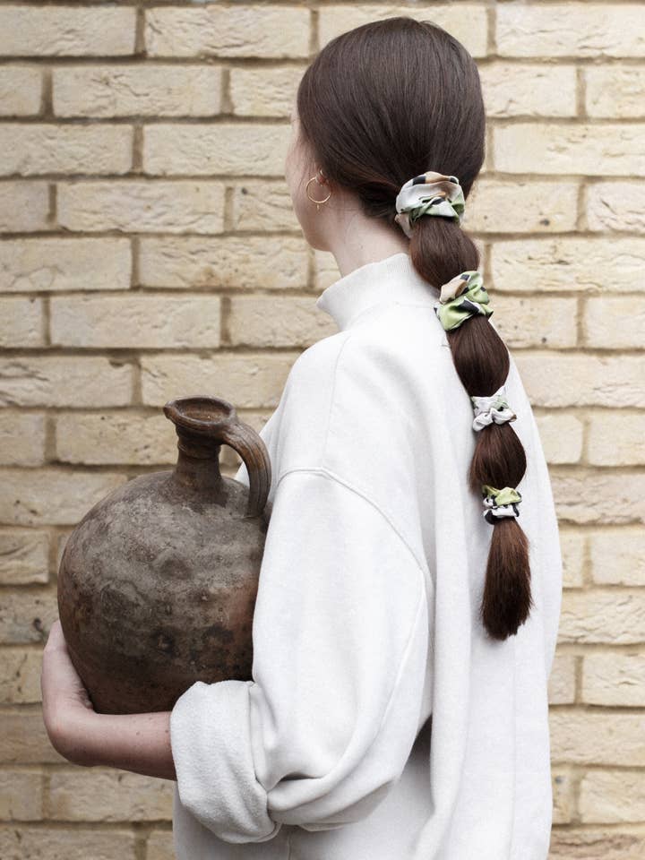 Medium Silk Scrunchie for wholesale by North London Construction