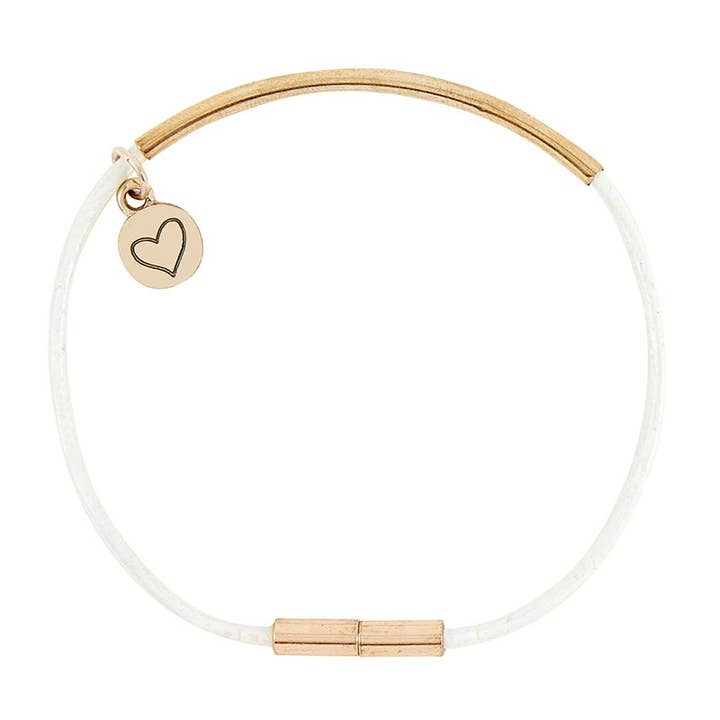Faithworks by Creative Brands - Wholesale Charm/Dangle Bracelet - Thought Keepers Bracelet - White/Gold